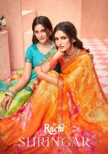Shringar By Ruchi Fancy Chiffon Saree Collection